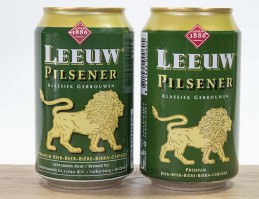 leeuw bier blik 2001 versie 1 en 2